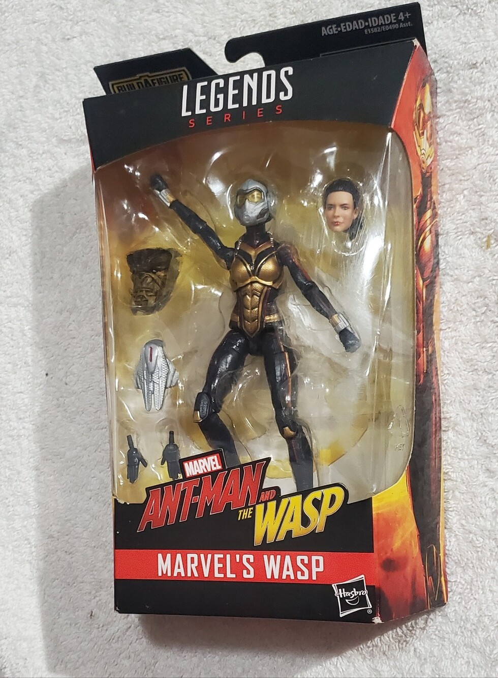 Marvel Wasp Action Figure - Black, Gold, Yellow